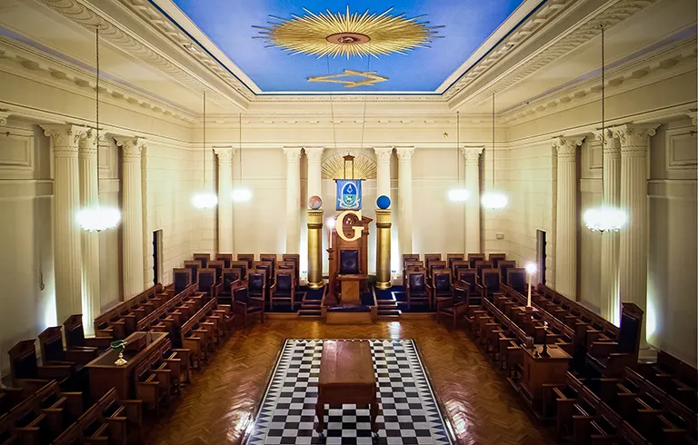 Major temple at Swansea Masonic Hall